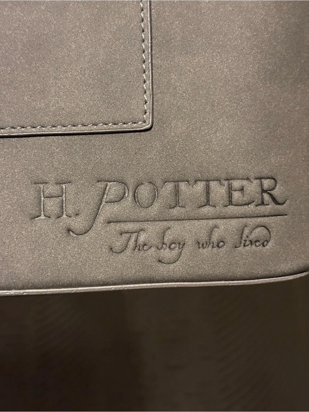 Loungefly Gray Harry Potter Crossbody with Burgundy and Yellow Strap